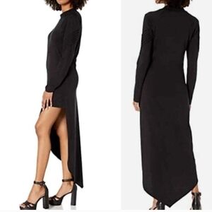 Jonny Cota Studio Black Asymmetrical Mini Dress XS